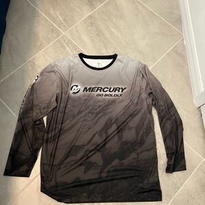 Mercury Long Sleeve Shirt in Black and Gray